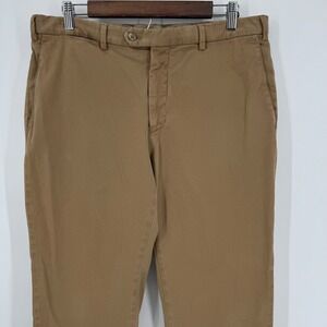 Germano Made In Italy Tan Beige Slim Stretch Mens Dress Pants Luxury US 36‎